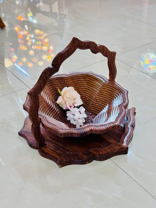 Handmade wooden flower Basket
