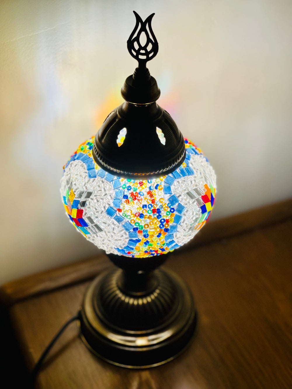 Turkish mosaic table lamp Rainbow