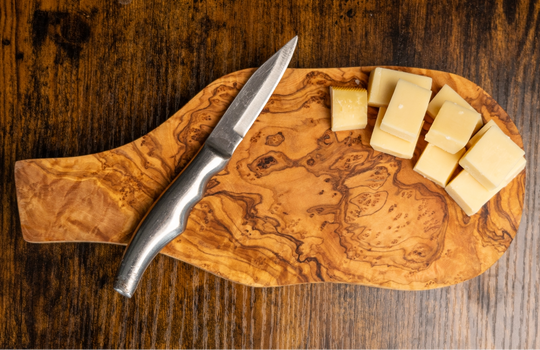 Handcrafted Small Olive Wood Cutting Board