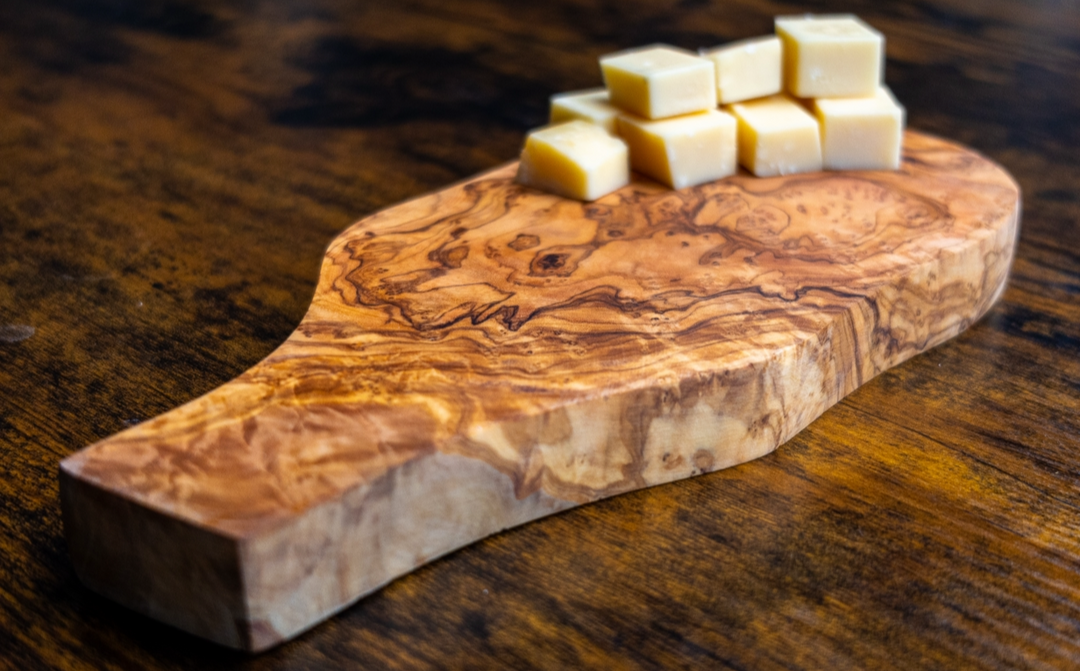 Handcrafted Small Olive Wood Cutting Board
