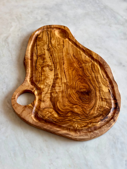 Handcrafted Olive Wood Cutting Board - 4 sizes