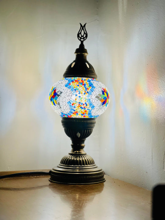 Turkish mosaic table lamp Rainbow