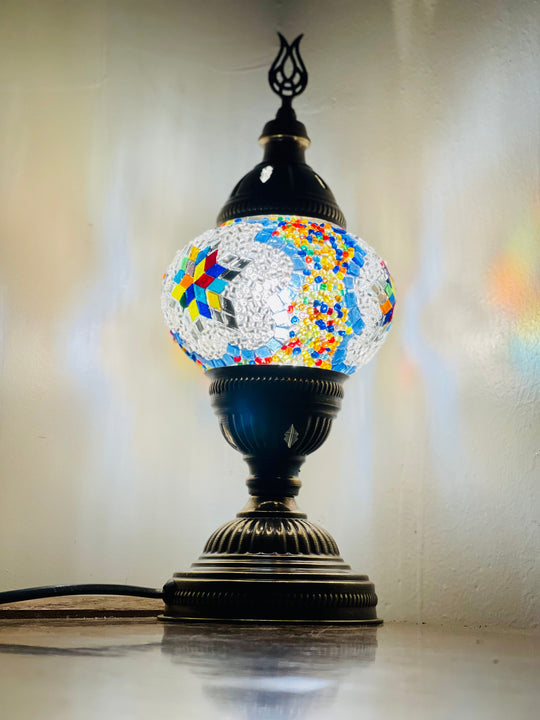 8 Colors | Turkish mosaic table lamp.