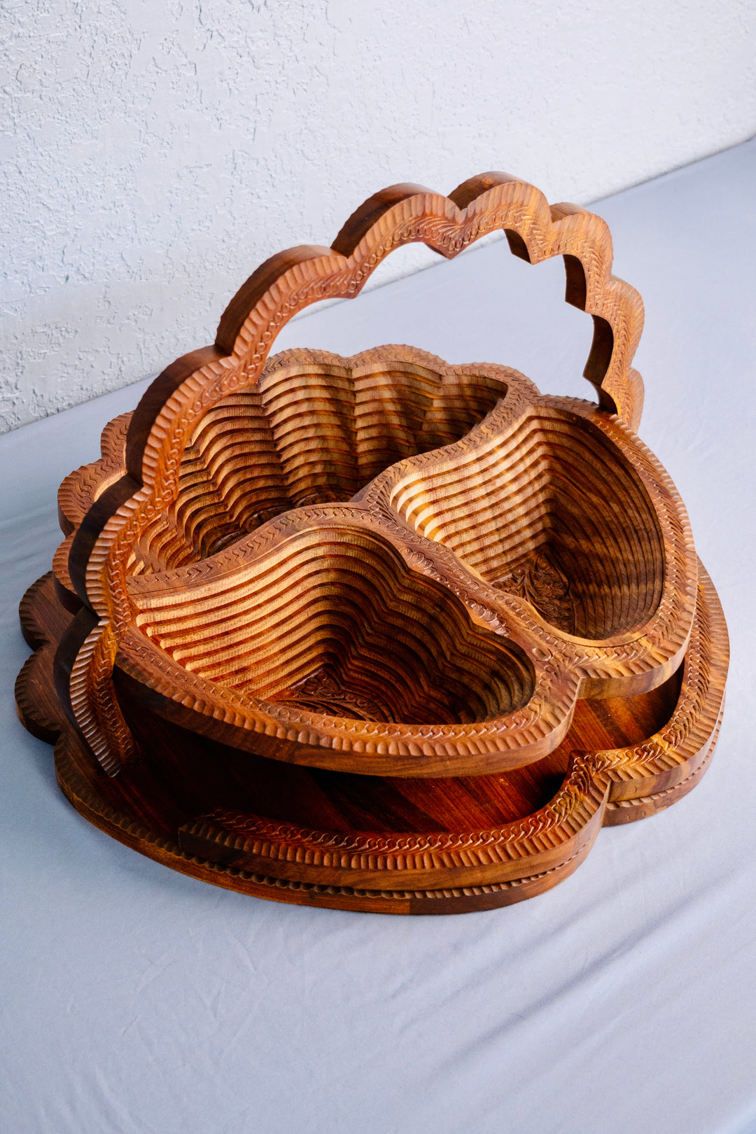 Handmade collapsible baskets