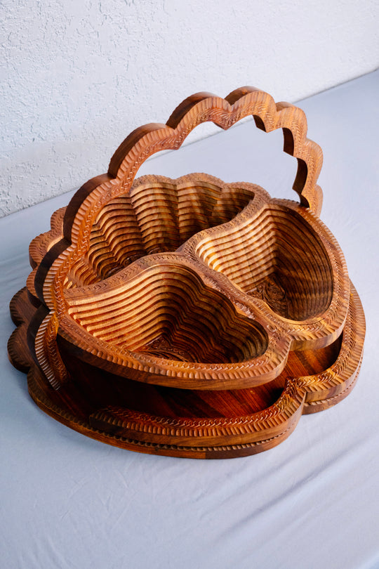 Handmade collapsible baskets