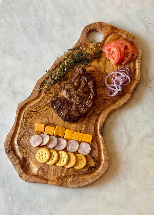 Handcrafted Olive Wood Cutting Board - 4 sizes
