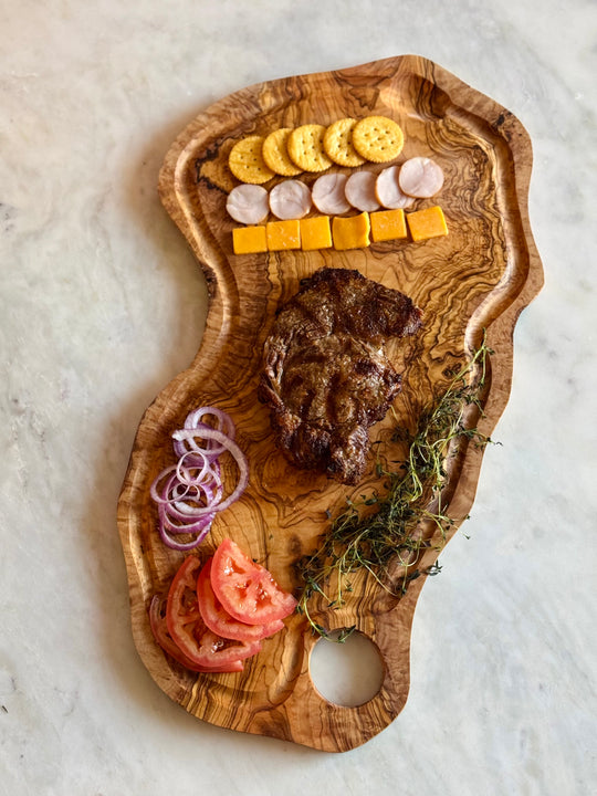 Handcrafted Olive Wood Cutting Board - 4 sizes