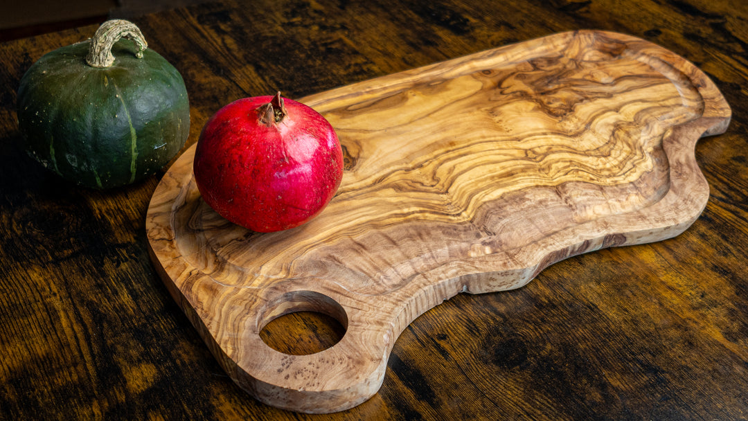 Handcrafted Olive Wood Cutting Board - 4 sizes