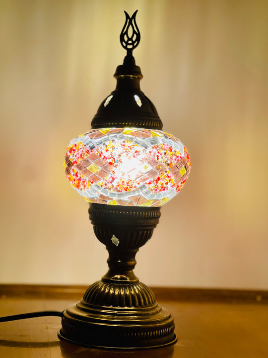 Turkish mosaic table lamp Multicolor 2.