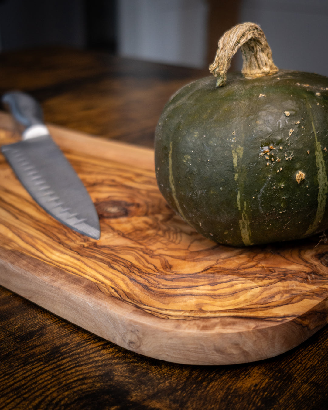 Handcrafted Large Olive Wood Cutting Board