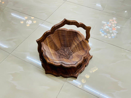 Handmade wooden flower Basket