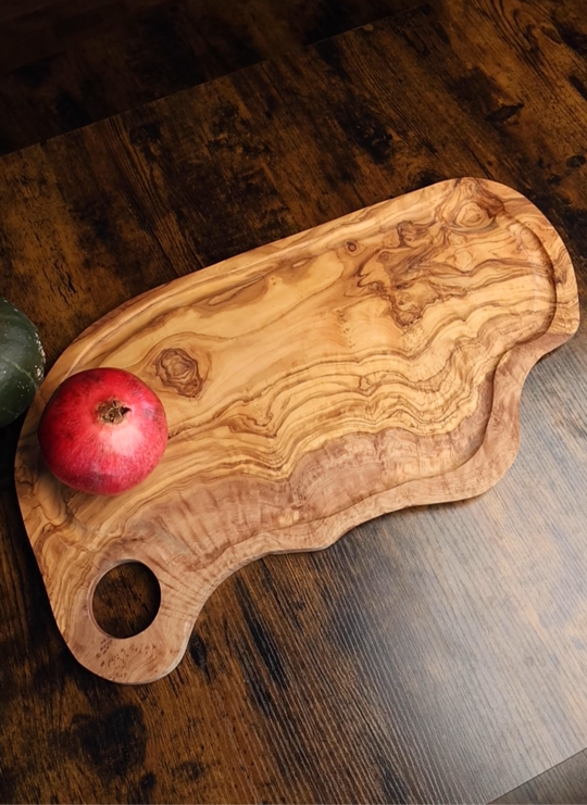 Handcrafted Olive Wood Cutting Board - 4 sizes