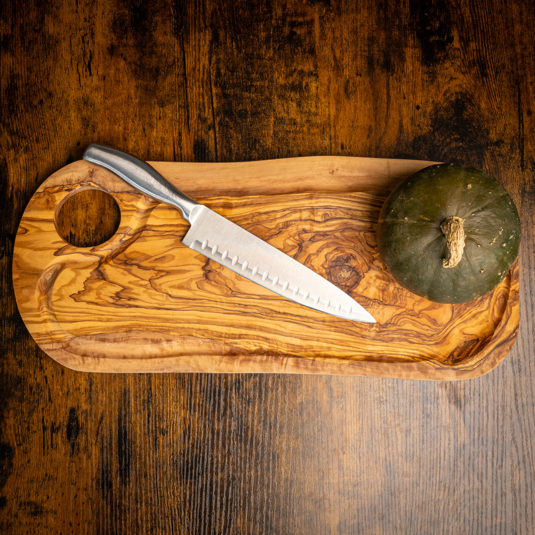 Handcrafted Large Olive Wood Cutting Board
