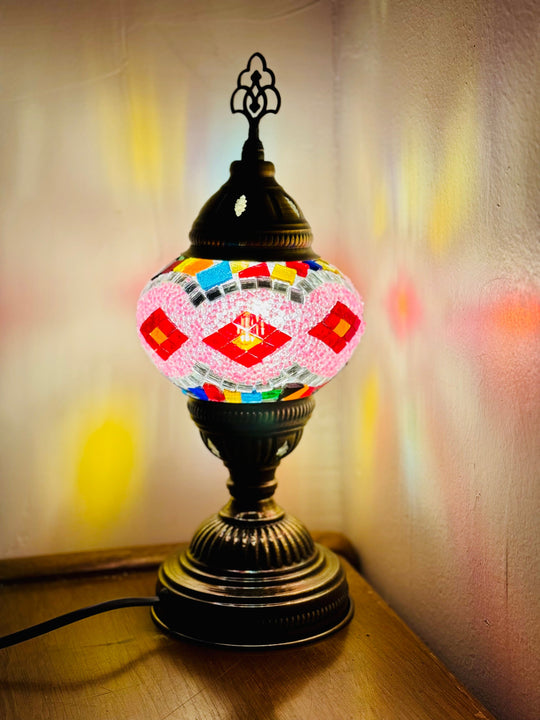 Turkish mosaic table lamp Multicolor.