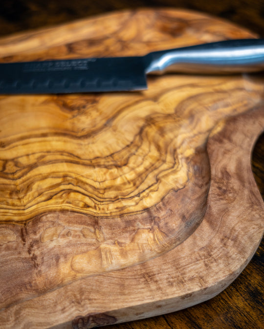 Handcrafted Olive Wood Cutting Board - 4 sizes
