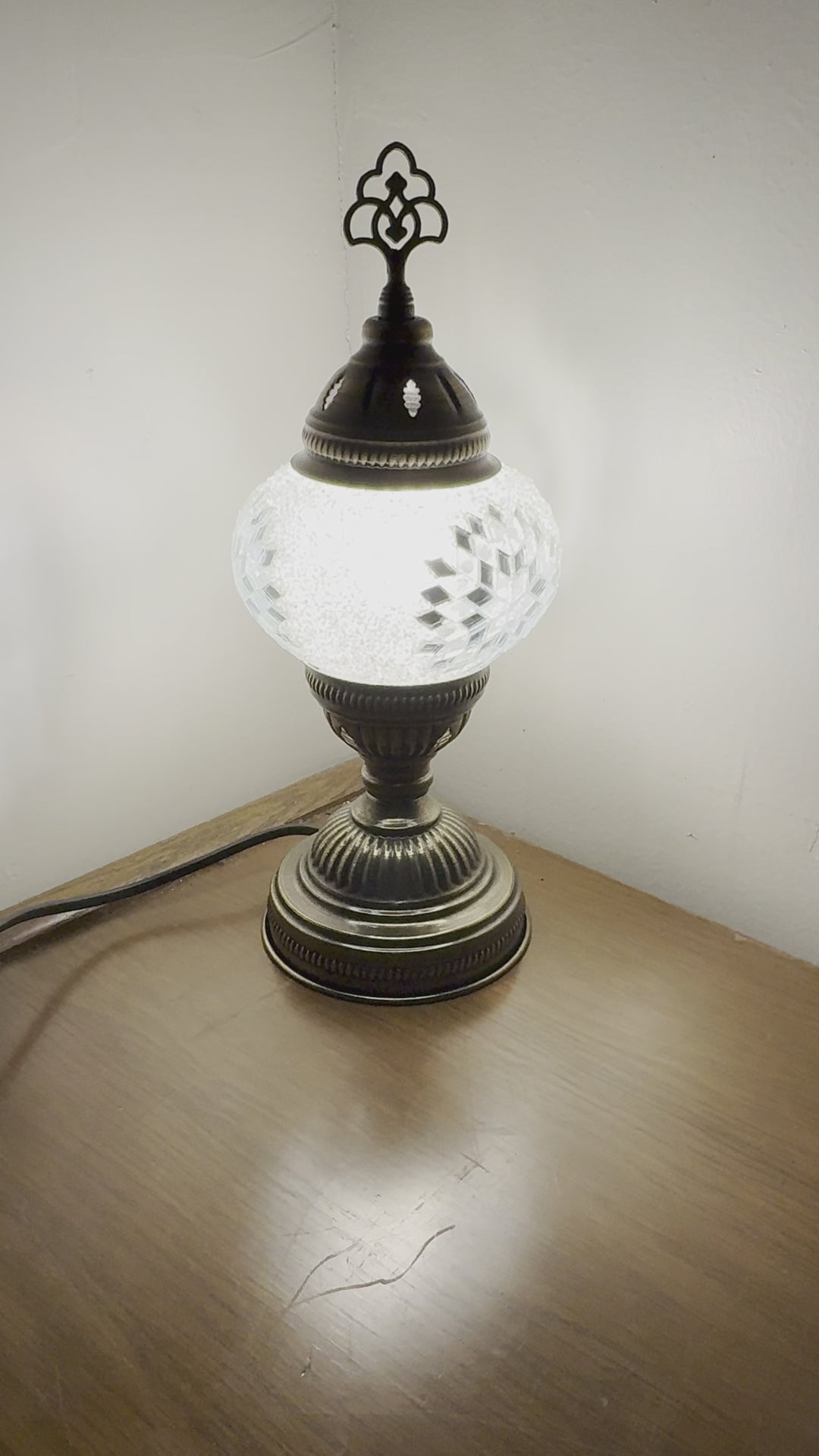 Turkish mosaic table lamp Clear