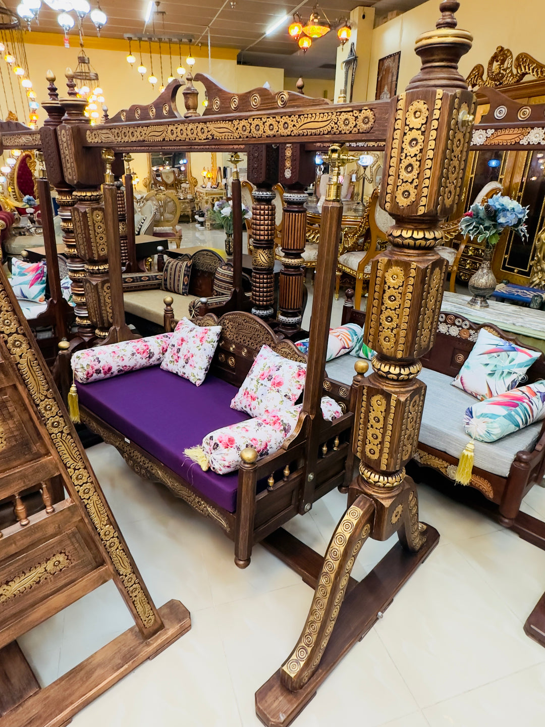 Handcrafted Artisan wooden Jhula/Swing