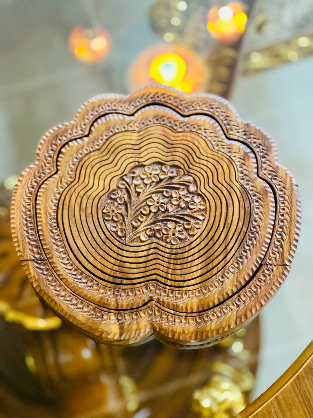Handmade collapsible SeaShell basket