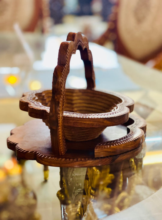 Handmade collapsible SeaShell basket