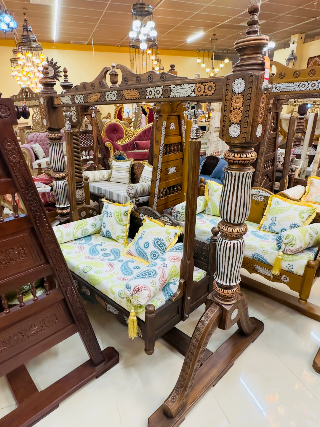 Handcrafted Artisan wooden Jhula/Swing