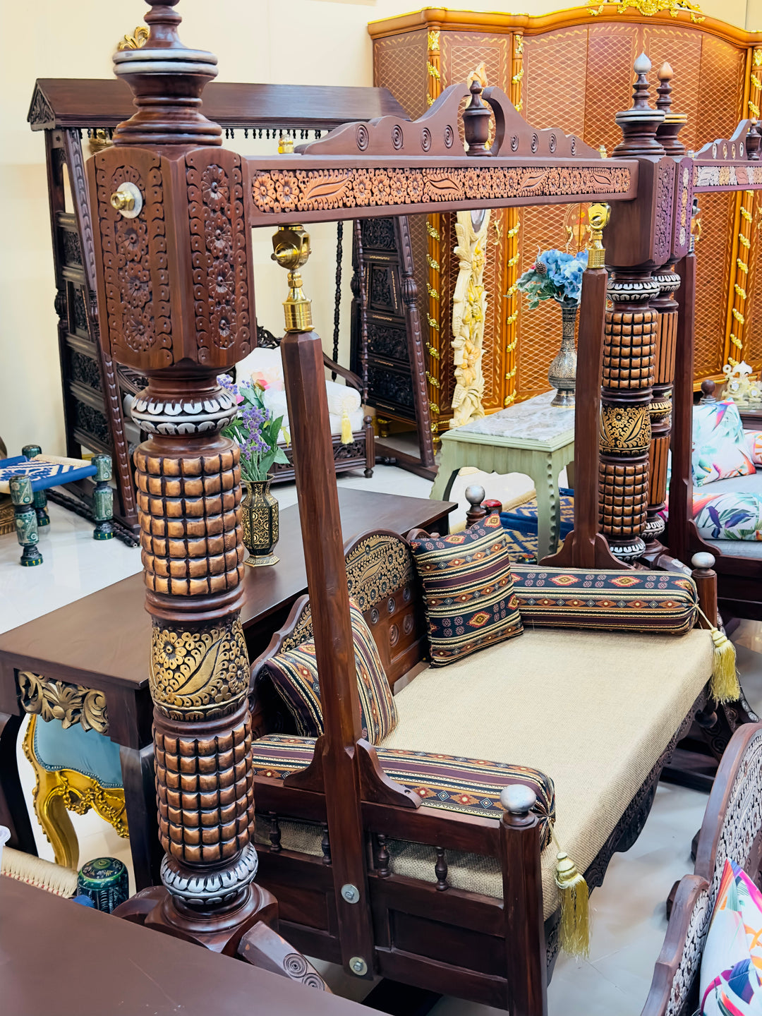 Handcrafted Artisan wooden Jhula/Swing