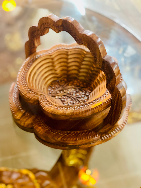 Handmade collapsible SeaShell basket