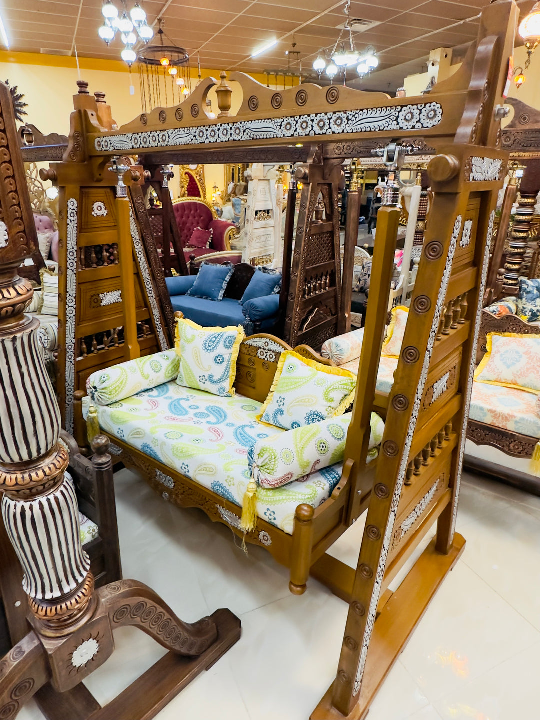 Handcrafted Artisan wooden Jhula/Swing