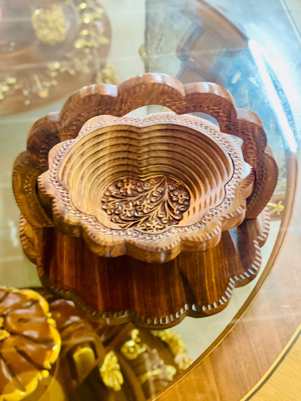 Handmade collapsible SeaShell basket