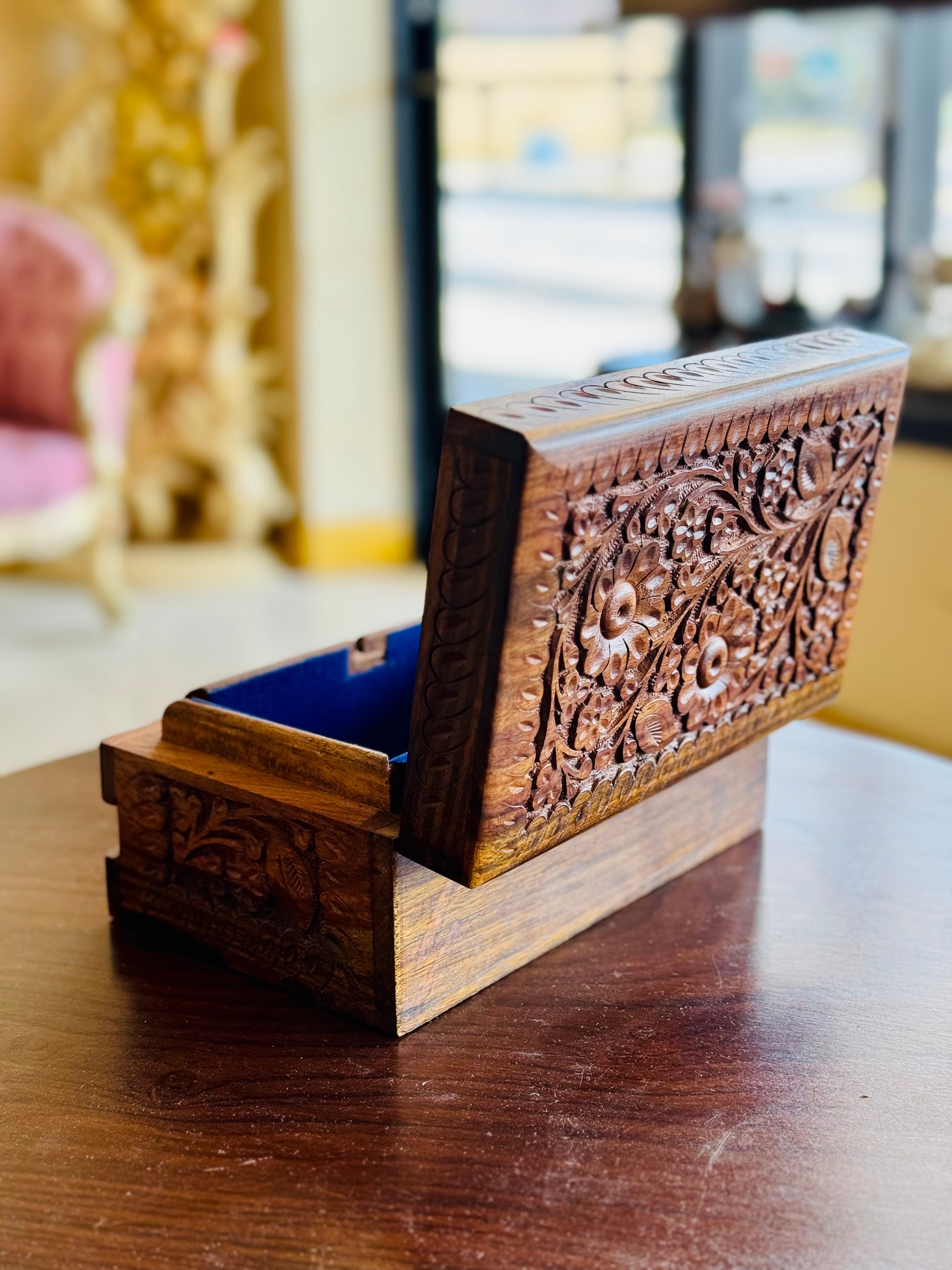 Handmade order Wooden Jewelry Box From India