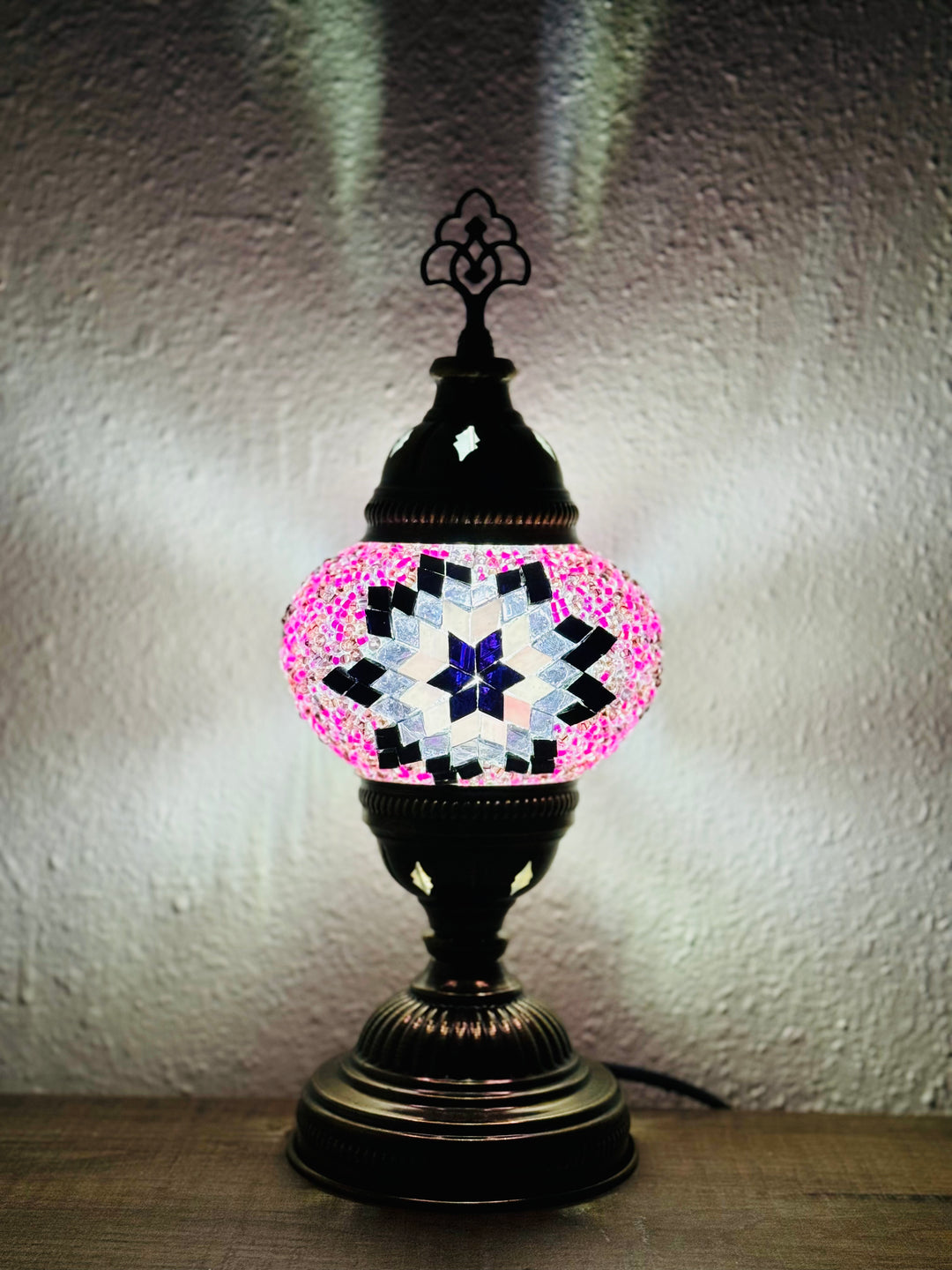 8 Colors | Turkish mosaic table lamp.