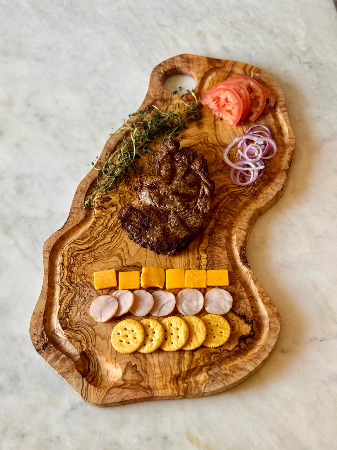 Handcrafted Olive Wood Cutting Board - 3 sizes
