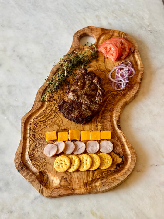 Handcrafted Olive Wood Cutting Board - 3 sizes