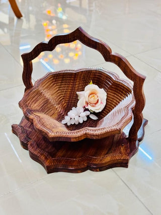 Handmade wooden flower Basket