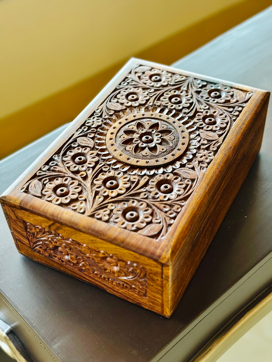 Handmade XXXL Secret lock Jewelry Box + Free sm