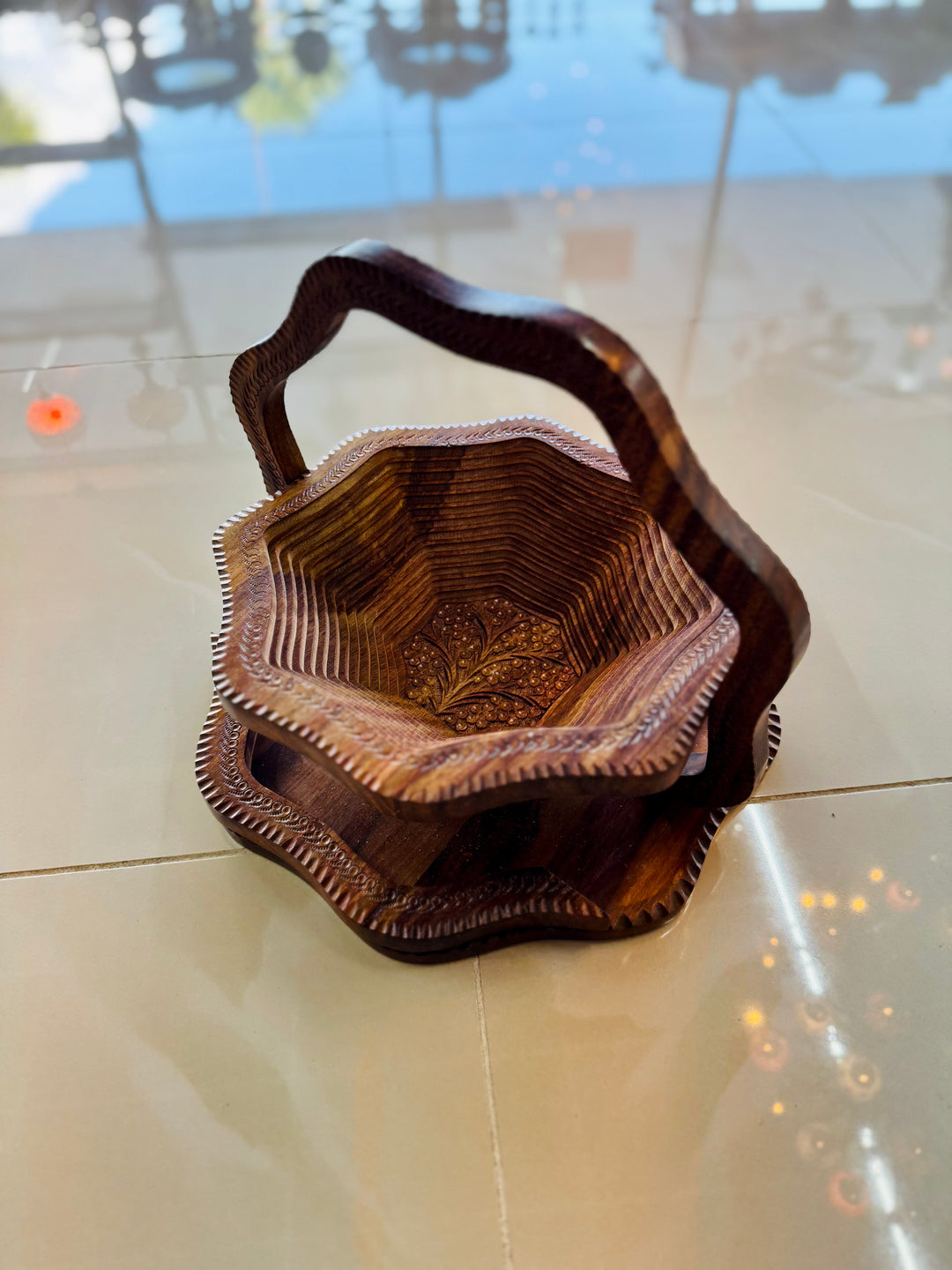 Handmade collapsible baskets