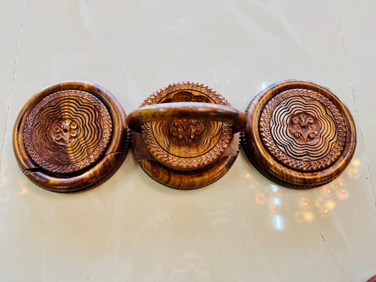 Handcrafted 6” Collapsible Flower basket with handle.