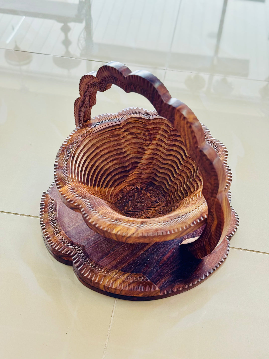 Handmade collapsible baskets