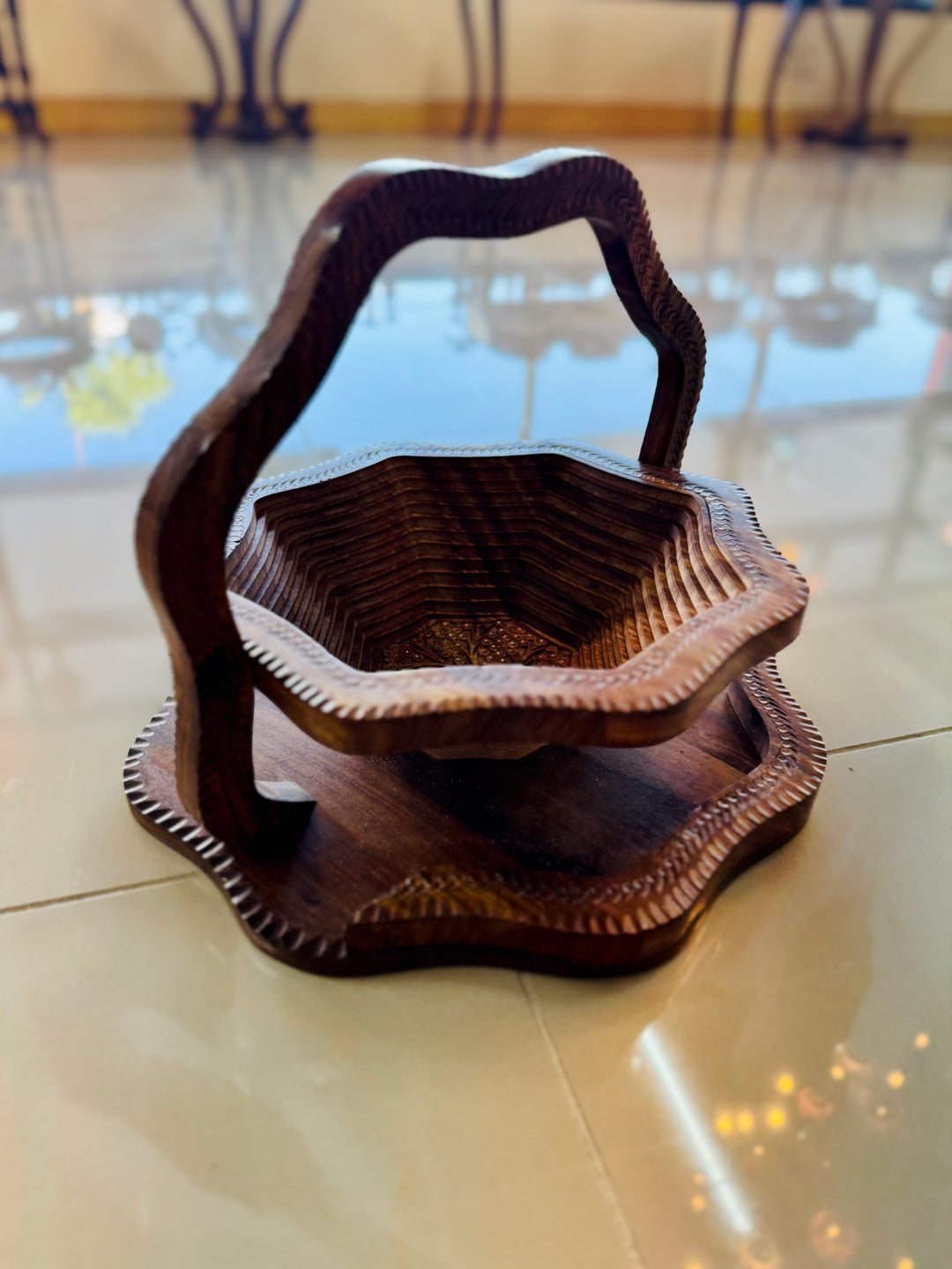 Handmade collapsible baskets