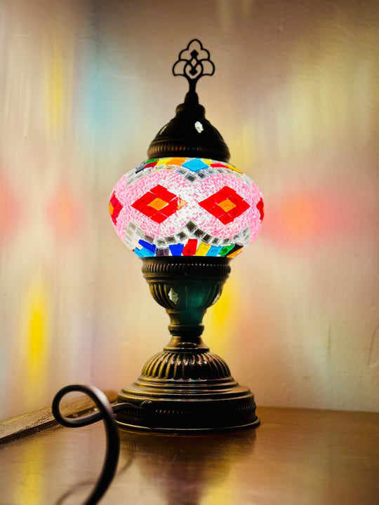 Turkish mosaic table lamp Multicolor.