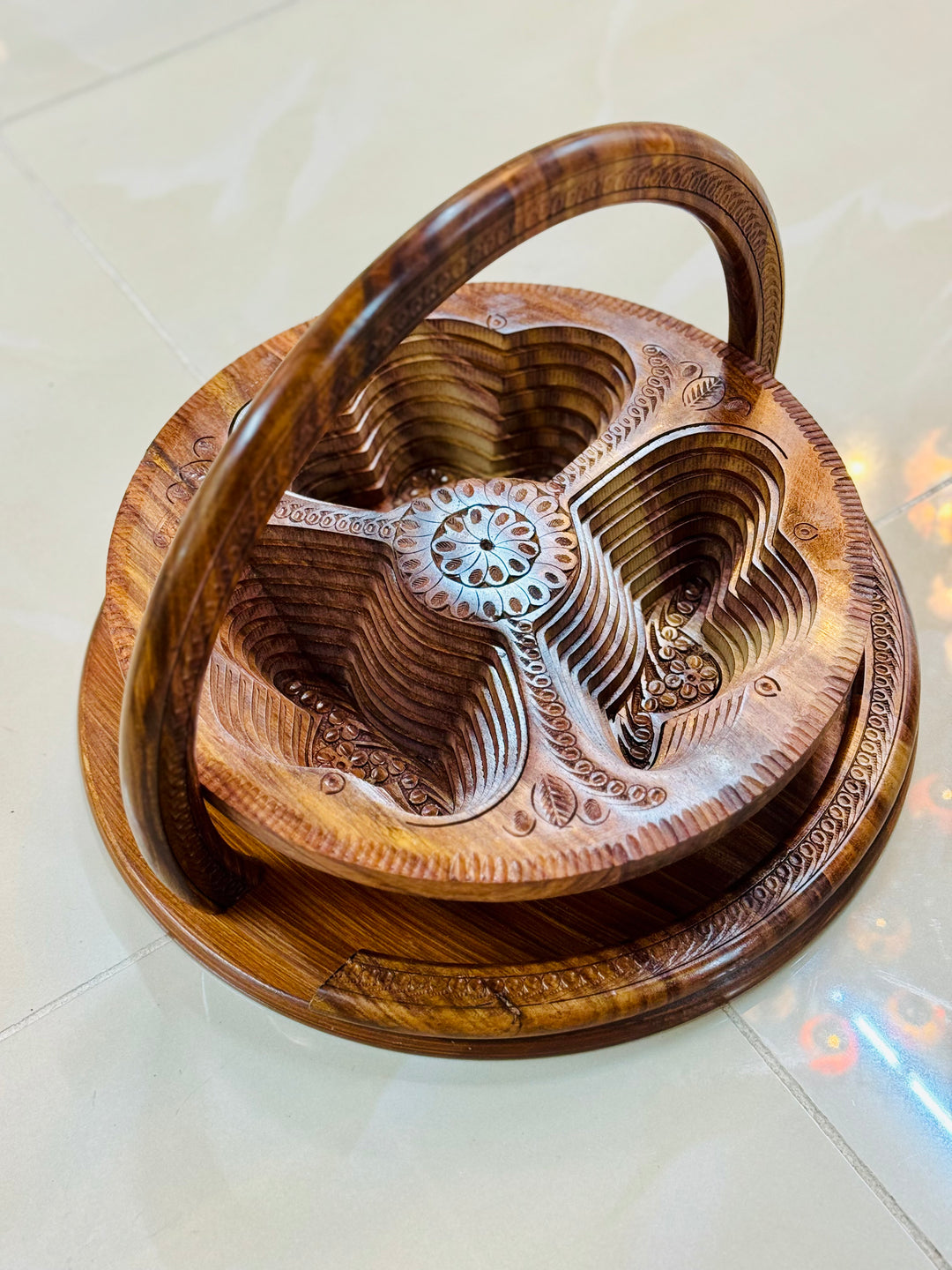 Handmade collapsible baskets