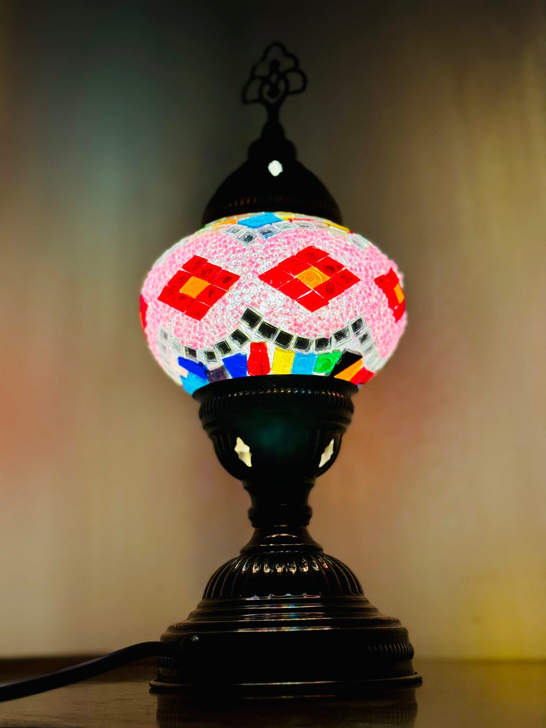 Turkish mosaic table lamp Multicolor.