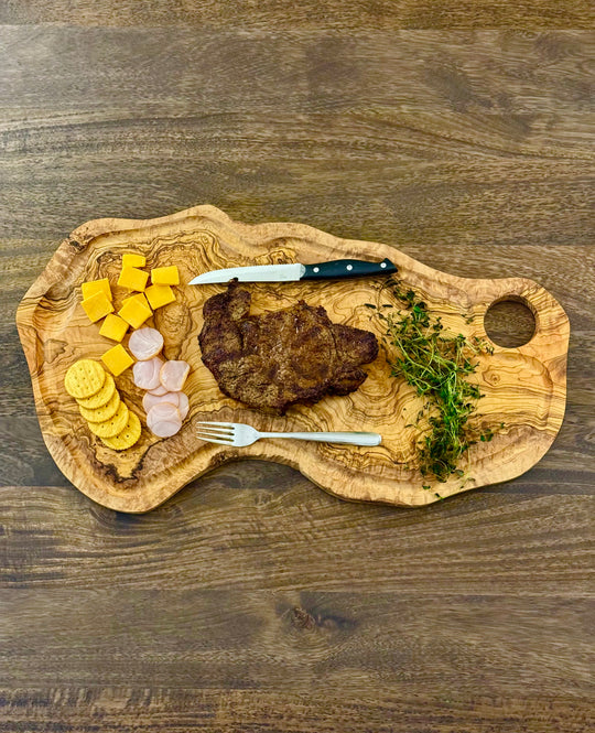 Handcrafted Olive Wood Cutting Board - 3 sizes