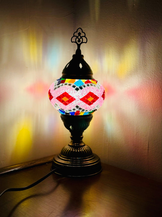 8 Colors | Turkish mosaic table lamp.