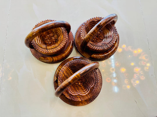 Handcrafted 6” Collapsible Flower basket with handle.