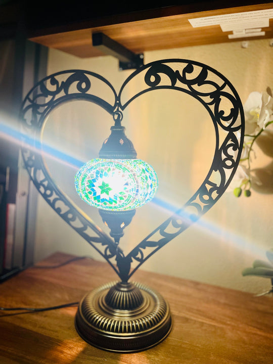 Heart Shape Xl Turkish lamp