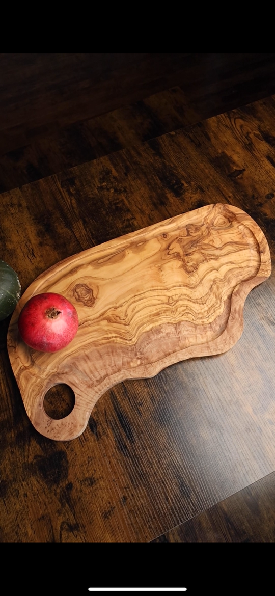 Handcrafted XL Olive Wood Cutting Board