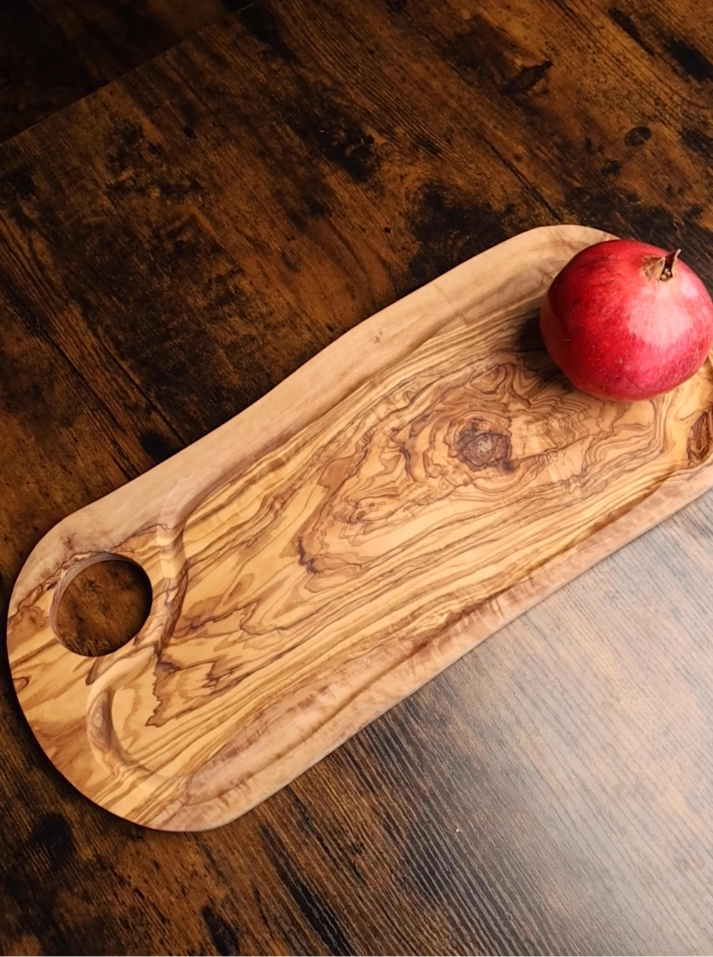 Handcrafted Large Olive Wood Cutting Board