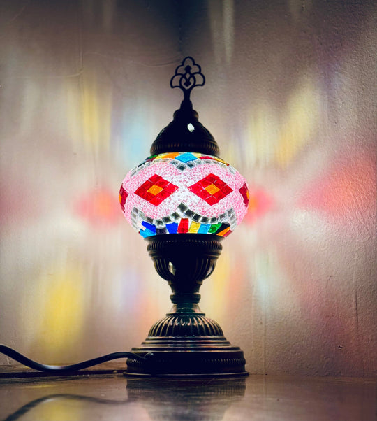 Turkish mosaic table lamp Multicolor.