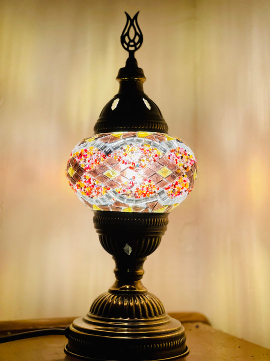 Turkish mosaic table lamp Multicolor 2.