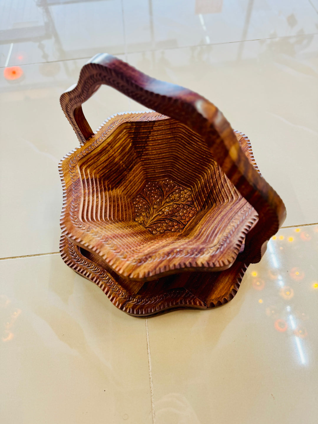 Handmade collapsible baskets